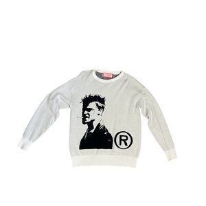 Joy Divizn Fight Club Brad Pitt Knit Sweater Size L